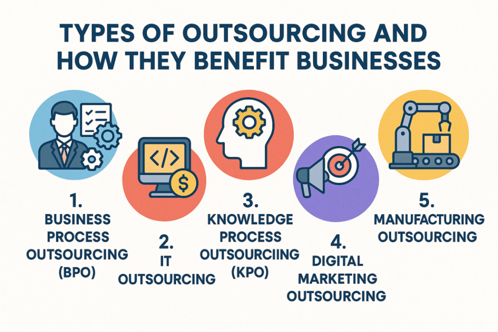 Types of Outsourcing and How They Benefit Businesses